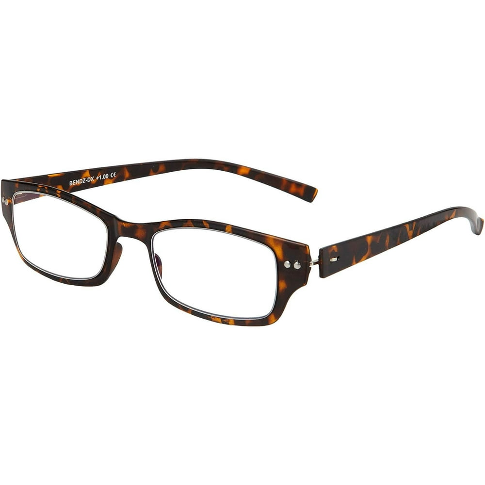 Spring Hinge Flexible Bendz Reading Glasses Rectangular Readers Men