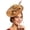 Gold, variant on Gtoiithly Women's Fascinator Hat, Feather Flower Derby Headpiece with Headband & Clip, for Kentucky Derby, Tea Party, Wedding, Gold
