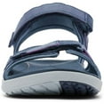 thumbnail image 3 of Columbia Womens Leather Ankle Strap Sandal 5 Zinc/Foxglove, 3 of 9