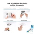 thumbnail image 4 of 5948-WB-SkyX-SkyPlug Smart Plug & Play Lighting Base - Capella-Weathered Brass Finish, 4 of 7