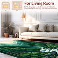 thumbnail image 2 of ODIKA 6'x9' Machine Washable Non-Slip Area Rug, Serene Oasis Design High Traffic Rug, Green, 27987, 2 of 7