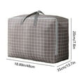 thumbnail image 3 of pstuiky Bolsa de almacenamiento extragrande bolsa de equipaje impermeable gruesa para mudanzas plegable organizadora con asas resistentes y cremalleras para ropa de cama edredones mantas y ropa., 3 of 7