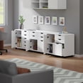 thumbnail image 2 of Winsome Halifax 3Pc Cabinet Set with File Drawer White Finish, 2 of 8