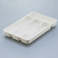 thumbnail image 5 of Bargain Clearance Cutlery Box Flatware Storage Plastic Tray Kitchen Cutlery and Accessories Box Utensil Drawer Organizer Container Room Organization Holder, Black, 10.65*7.02*1.44In, Plastic, Relocy, 5 of 5