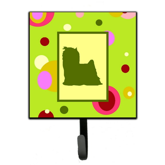 Carolines Treasures CK1084SH4 Yorkie Leash or Key Holder Single Hook multicolor