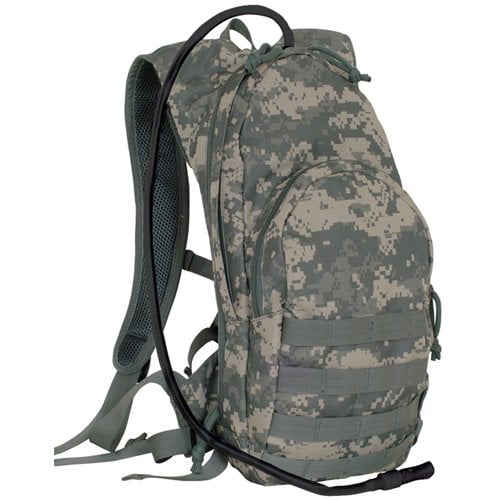 Products Compact Modular Hydration Backpack, Terrain Rubberized Digital, 1 large main compartment By Fox Outdoor by