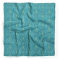 thumbnail image 1 of Bimba Blue Vector Design Damask Printed Pure Silk Scarf Neck Wrap Summer Hair Bandanas For Women 40 x 80 Inches, 1 of 6