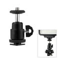 thumbnail image 2 of Amdohai Andoer Aluminium Alloy Mini Ball Head 1/4" Mount with Flash Shoe for DSLR SLR DC Camera Mini DV Monitor etc, 2 of 9