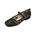 thumbnail image 2 of OKBOP Womens Lace Flats Shoes Round Toe Comfortable Slip On Casual Breathable Work Shoes, 2 of 5