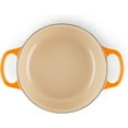 thumbnail image 5 of Le Creuset Signature Flame Enameled Cast Iron 2 Quart Round Dutch Oven, 5 of 9