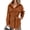 Brown, variant on Women's shirt collar single-breasted long winter casual coat