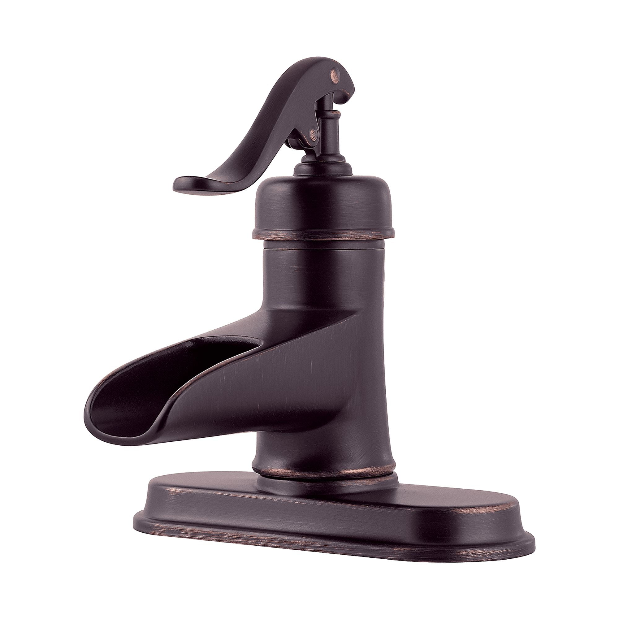Ashfield Single Control 4" Centerset Bathroom Faucet in Tuscan Bronze