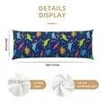 thumbnail image 3 of Easygdp Dinosaurs Long Body Pillowcase - Super Soft Microfiber Body Pillow Case - Envelope Closure, Cool, Anti-Fading- 20x54 in, 3 of 8