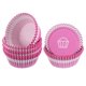 thumbnail image 1 of Uxcell 100-Pack Moldes de Cupcake Estándar para Hornear, Fundas para Cupcake Resistentes a la Grasa para Boda/Cumpleaños/Fiestas/Christmas[Rosa/Blanco], 1 of 6