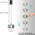 thumbnail image 4 of FSLiving Suspensions Lumineuses sur Rail 5W Réglables en Hauteur Rétractables en J avec Macaron pour Cuisine, Bleu - 1 Pack, 4 of 7