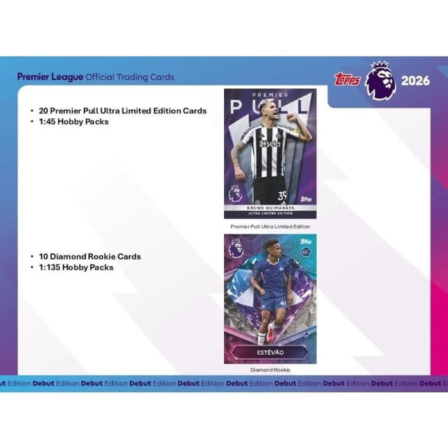 2026 Topps Chrome Premier League Soccer Value Blaster Box