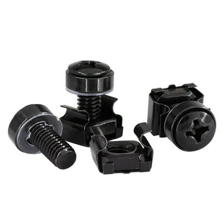 50Pcs M6x16mm Computer Rack Mount Cage Screws and Nuts & Washers for Server Cabinet,Rack Screw Nut