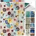 thumbnail image 1 of iPad Pro 10.5 2017 Inch Air 3 [ Air 3rd 2019 ] Generation A2152 A2123 A2153 MUUL2LL/A MUUK2LL/A MUUJ2LL/A Lightweight Smart Adjustable Stand Feature Printed Sleek design Flip Case - Yarn Flowers, 1 of 7