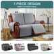 thumbnail image 3 of Funda impermeable para sofá reclinable Ruaozz de 2 plazas, color gris claro, 3 of 7