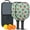 Pioneer Flower Floral-3, variant on Pickleball Paddles Set,Pioneer Flower Floral Print Pattern Fiberglass Surface Pickleball Racket Set with 2 Indoor Outdoor Pickleball Balls and Pickleball Bag,Pickle-ball Equipment