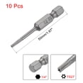 thumbnail image 2 of 50mm Long 1/4" Hex Shank T8 Torx Security Star Screwdriver Bits S2 High Alloy Steel 10 pcs, 2 of 4