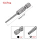 thumbnail image 2 of Puntas de destornillador de estrella de seguridad Torx T8 de 50 mm de longitud y vástago hexagonal de 1/4" S2 de acero de aleación alta, 10 piezas, 2 of 4