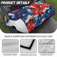 thumbnail image 6 of Whosucclay Tie-Dye American Flag Star Pattern with 4 Pockets Golf Cart Seat Cover with 4 Front Pockets for Yamaha Club Car EZGO Icon, Anti‑Wear Golf Cart Accessories, 6 of 7