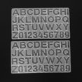 thumbnail image 3 of Molde de fundición de resina YONGSHENG paquete de 4 moldes de silicona con números de letras transparente, 3 of 5