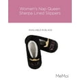 thumbnail image 2 of MeMoi Women's Nap Queen Sherpa Lined Slippers - Womens - Female (Small/Medium, Black), 2 of 7