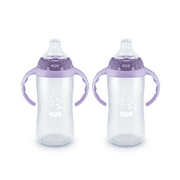 NUK Large Learner Tritan Cup, 10 Ounce, Purple Star, 2 Pack