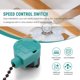 thumbnail image 4 of Interruptor de ventilador de techo shaofei 4 piezas ZE-268S6 Control de velocidad 3 velocidades bronce Verde, 4 of 5