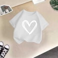 thumbnail image 4 of Staki Girl's Drop Shoulder Print Tee Tops Loose Short Sleeve Crew Neck T Shirts Cute Shirts for Teen Girls,1-2 Years, 4 of 4