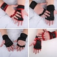 thumbnail image 3 of Guantes de levantamiento de pesas mecánicos, guantes con barra, guantes de muñeca de medio dedo para hombres, guantes de fitness a prueba de capullo, 3 of 5