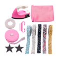 thumbnail image 2 of mini set de de de calor, chaquetas de camiseta, parches de hierro decorativos para coser, apliques de cristal para , pantalones, Multicolor perfecl Planchar en parches de costura, 2 of 8