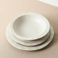 thumbnail image 3 of Stone Lain Oasis 4-Piece Dinner Plate Set Stoneware, White, 3 of 6
