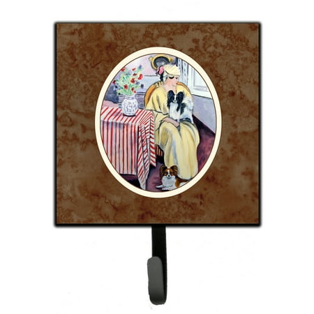 

Carolines Treasures 7069SH4 Lady with her Papillon Leash or Key Holder 7Hx4.25W multicolor