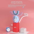 thumbnail image 5 of children's electric toothbrush,automatic ultrasonic with 6 modes,360oral cleaning u-shaped(2-6 years old)( blue) 26-27s, 5 of 5