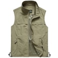 thumbnail image 1 of Chaleco Chaleco Casual de Color Sólido Fino de Primavera y Otoño para Hombres Chaleco de Negocios de Secado Rápido con Cuello Alto y Cintura Transpirable de Malla para Hombres, 1 of 4