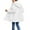 White, variant on Kukoosong Women's Waterproof Rain Jacket Outdoor Windproof Zipper Pocket Parka Jacket Winter Warm Raincoat