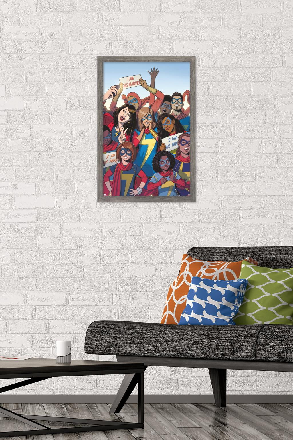 Marvel Comics - Ms. Marvel - Ms. Marvel #37 Wall Poster, 14.725" x 22.375", Framed