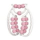 thumbnail image 5 of Rodillo de masaje de 20 ruedas para fascia, relajación muscular, rodillo de mano con abrazadera de 360 ​​grados para piernas Rosa, 5 of 9