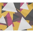 thumbnail image 5 of oneOone Cotton Flex Yellow Fabric Geometric Craft Projects Decor Fabric Printed By The Yard 40 Inch Wide-27, 5 of 5