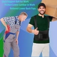 thumbnail image 2 of PAZAPO - Faja lumbar para hombre y mujer - Soporte lumbar para levantamiento de pesas - Cinturón de soporte lumbar con tirantes extraíbles - Cinturón lumbar ajustable para entrenamiento, alivio del do, 2 of 5