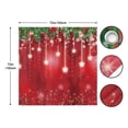 thumbnail image 4 of Winter Christmas Shower Curtain Xmas New Year Snowflackes Snow Pine Leaves Bathroom Curtain Durable Waterproof Fabric 72x72 inch, 4 of 7