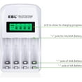 thumbnail image 2 of EBL Rechargeable AA Batteries with LCD Battery Charger, 8 Pack, 2 of 7