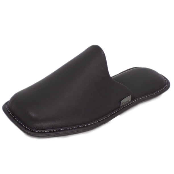 PANTUFLA PARA HOMBRE Stahl 1800 NEGRO, PIEL DE BORREGO