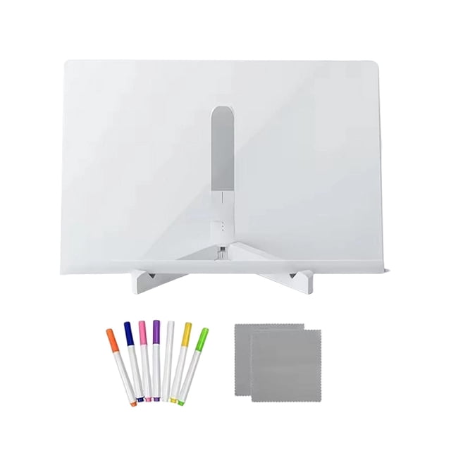 Pizarra LED para notas, ideal para manualidades infantiles, con soporte y diseño de garabatos de mensajes. S