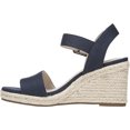 thumbnail image 3 of Women's Life Stride Tango Ankle Strap Espadrille Navy Soft Canvas Fabric 10 W, 3 of 6