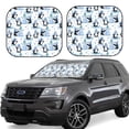 thumbnail image 1 of Vsdgher Playful Penguins and Snowmen Print Car Windshield Sun Shade, Reflective Sunshade Window Sunshade Sun Visor Protector Fit for Cars,Trucks,SUVs-Large, 1 of 6