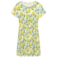 thumbnail image 3 of Citrus Fruits Summer Sundress Short Sleeve Dress Summer Women Clothes Dress for Women Dresses, 3 of 7